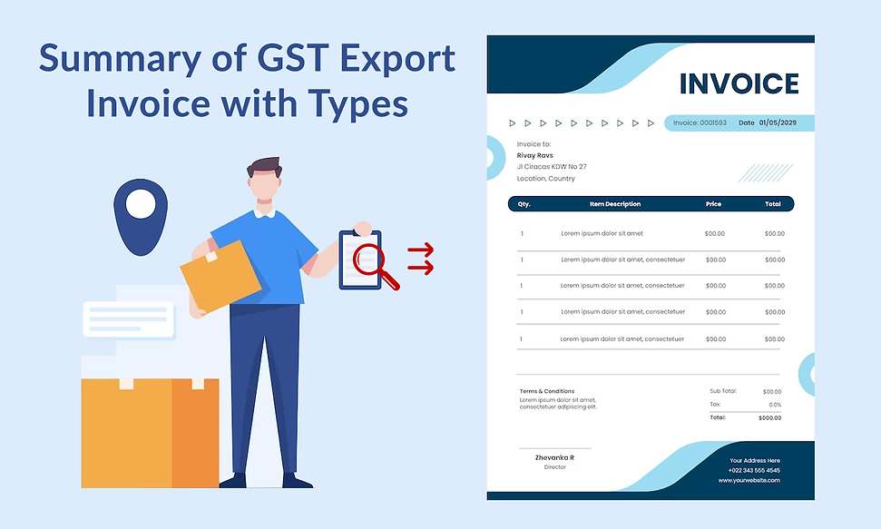 All About GST Export Invoice with Types and Documents